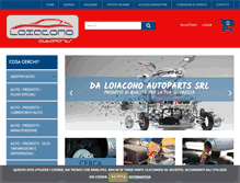 Tablet Screenshot of loiaconoricambi.com